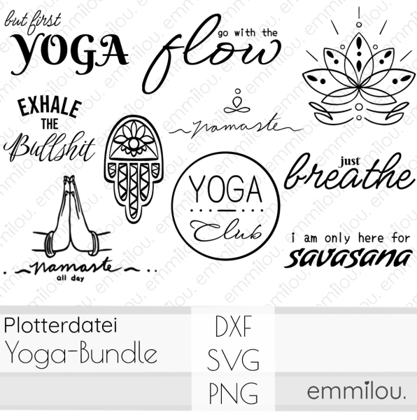 Plotterdatei YOGA-Bundle